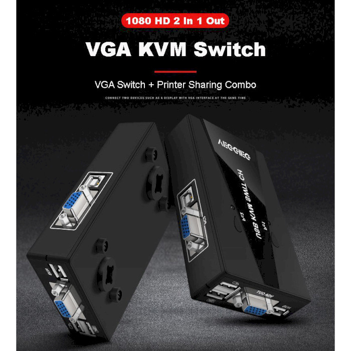 KVM-перемикач VEGGIEG K201