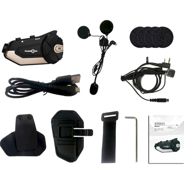 Bluetooth-мотогарнітура для шолома з камерою FREEDCONN FDC-R1 (FDR1CAM)