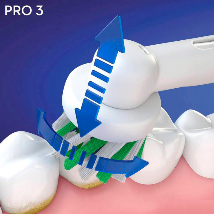 Електрична зубна щітка BRAUN ORAL-B Pro 3 3000 CrossAction D505.513.3 Blue (80332258)