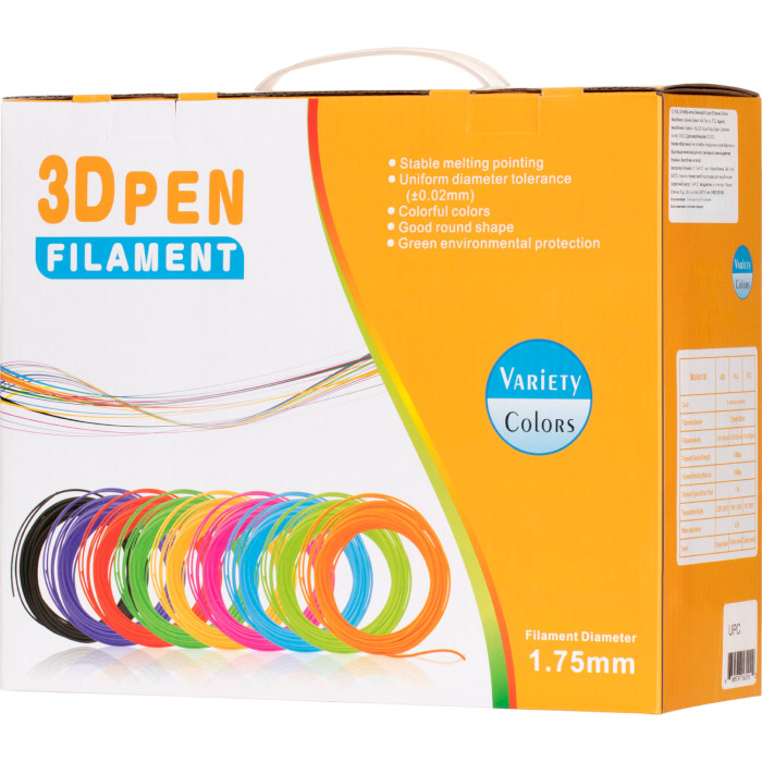 Набор нитей DEWANG PLA для 3D ручки (20 цветов)