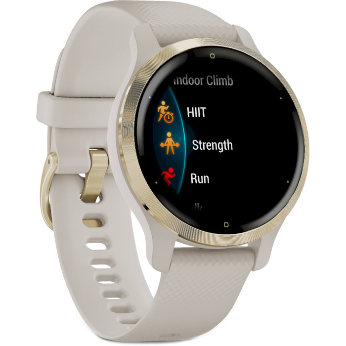 Смарт-годинник GARMIN Venu 2S Light Gold Stainless Steel Bezel with Light Sand Case and Silicone Ban (010-02429-11)