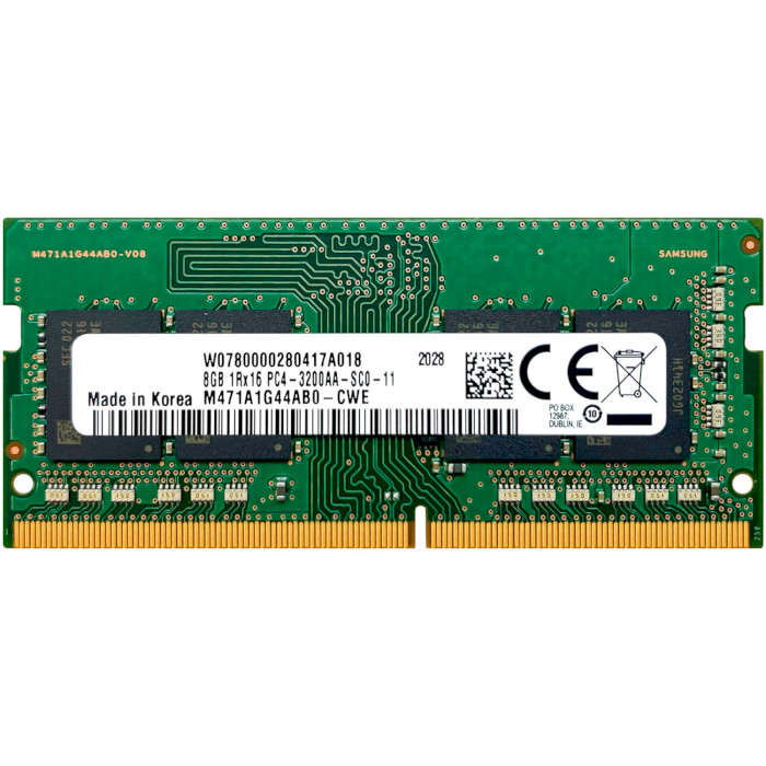 Модуль пам'яті SAMSUNG SO-DIMM DDR4 3200MHz 8GB (M471A1G44AB0-CWE)