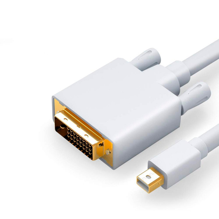 Кабель VOLTRONIC Mini DisplayPort - DVI 1.8м White (YT-MNDP(M)/DVI(M)-1.8M)