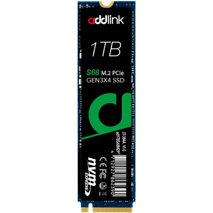 SSD диск ADDLINK S68 1TB M.2 NVMe (AD1TBS68M2P)