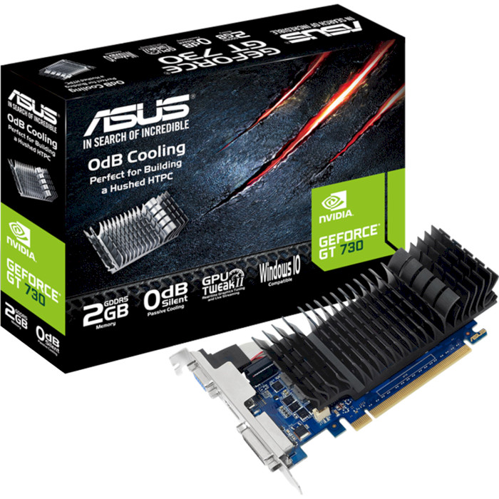 Видеокарта ASUS GeForce GT 730 2GB GDDR5 LP (GT730-SL-2GD5-BRK)