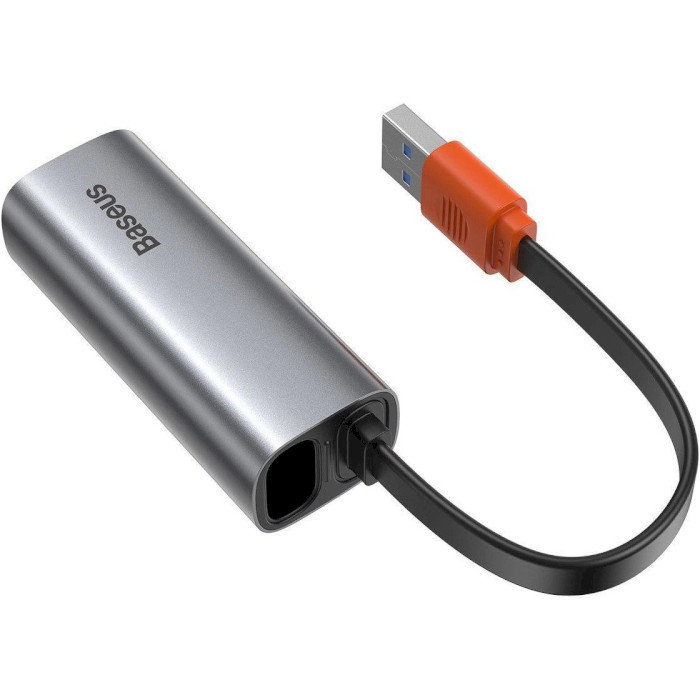 Сетевой адаптер BASEUS Steel Cannon Series USB-A Gigabit LAN Adapter (CAHUB-AD0G)