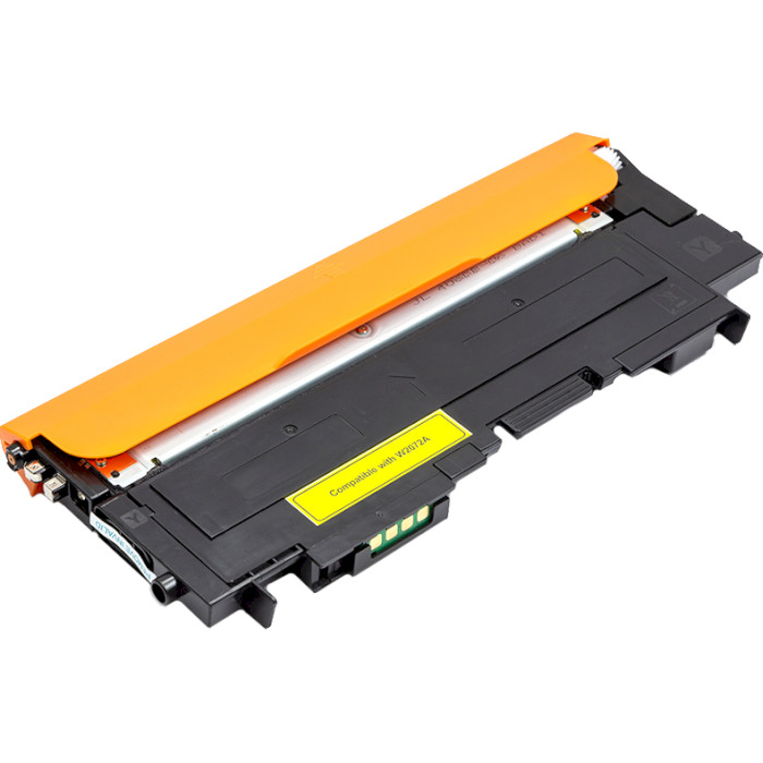 Тонер-картридж POWERPLANT для HP Color Laser 150a YL Yellow без чіпа (PP-W2072A)