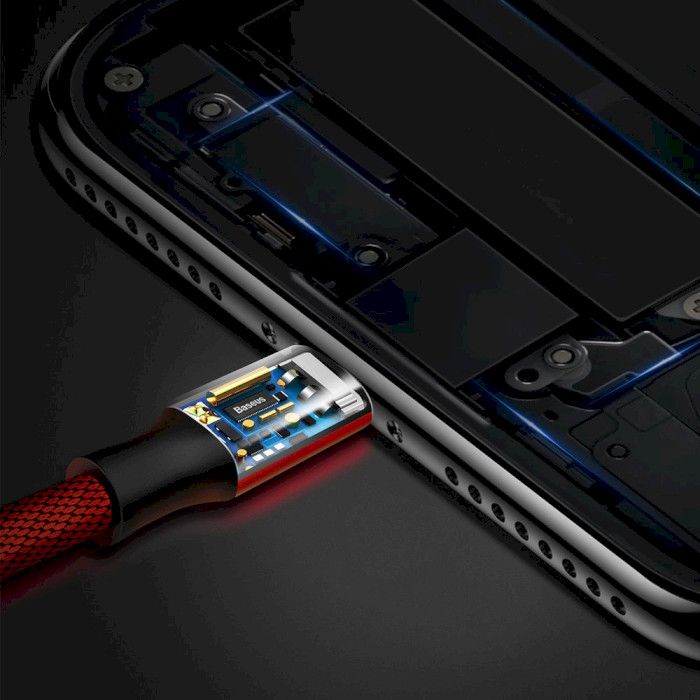 Кабель BASEUS Yiven Data Cable USB to Lightning 1.8м Red (CALYW-A09)