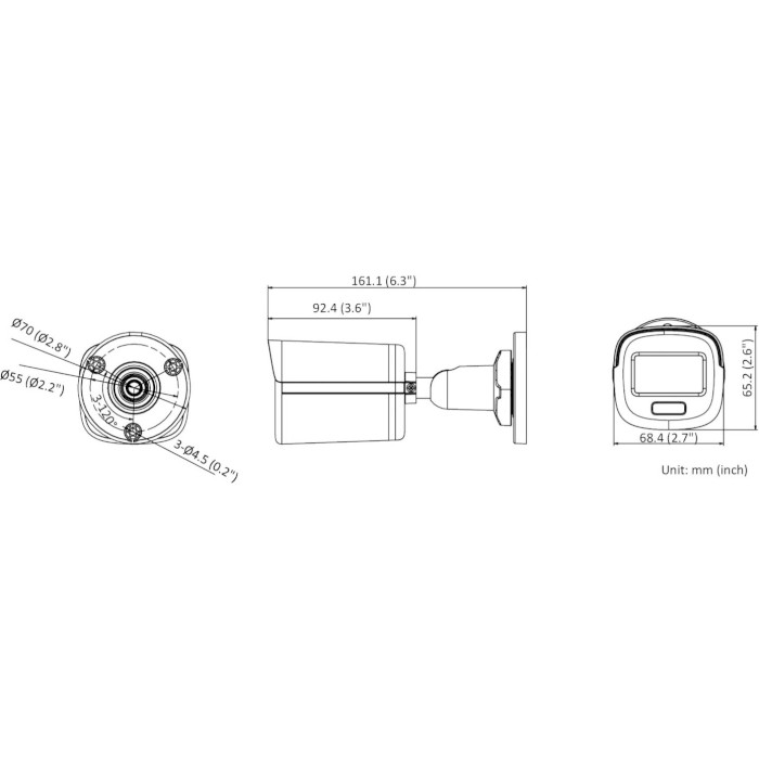 Камера відеоспостереження HIKVISION DS-2CE10DF0T-PF (2.8)