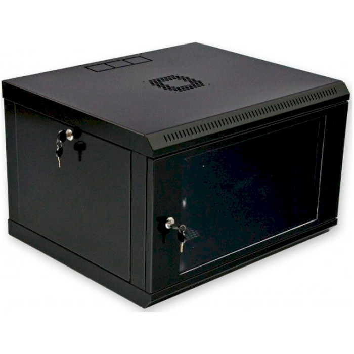 Настенный шкаф 19" CMS UA-MGSWL65B (6U, 600x500мм, RAL9004)