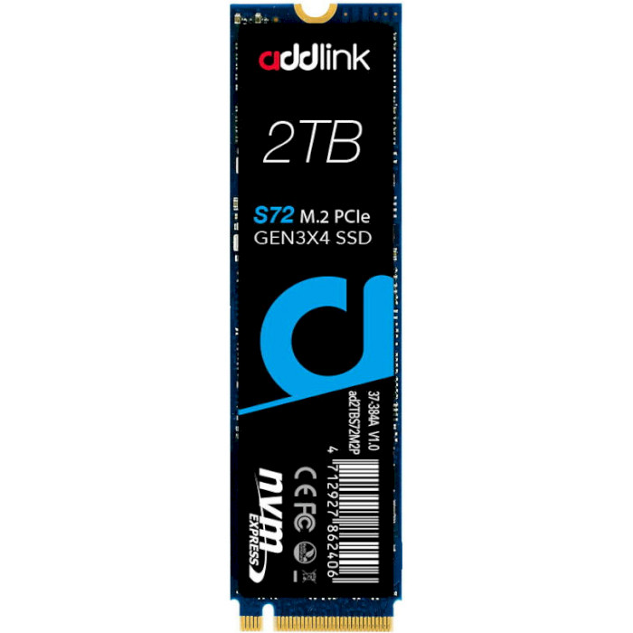 SSD диск ADDLINK S72 2TB M.2 NVMe (AD2TBS72M2P)