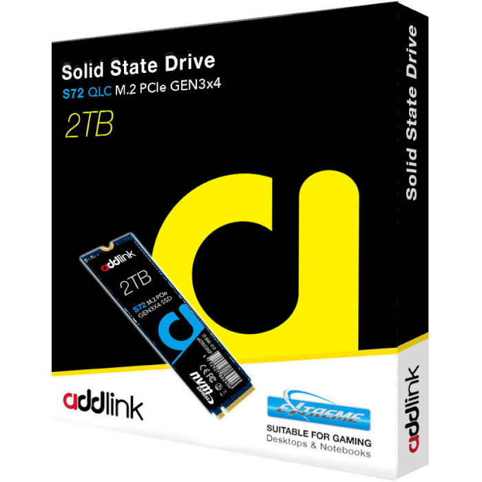 SSD диск ADDLINK S72 2TB M.2 NVMe (AD2TBS72M2P)