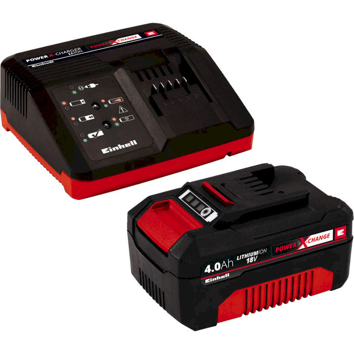 Зарядний пристрій EINHELL Power-X-Change 18V 4A Starter Kit + АКБ 18V 4.0Ah (4512042)
