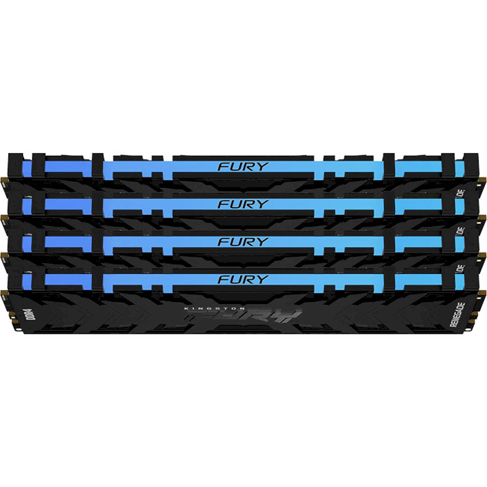 Модуль пам'яті KINGSTON FURY Renegade RGB DDR4 3600MHz 32GB Kit 4x8GB (KF436C16RBAK4/32)