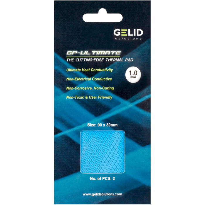 Термопрокладка GELID SOLUTIONS GP-Ultimate Thermal Pad 90x50x1.0mm 2шт (TP-VP04-B)