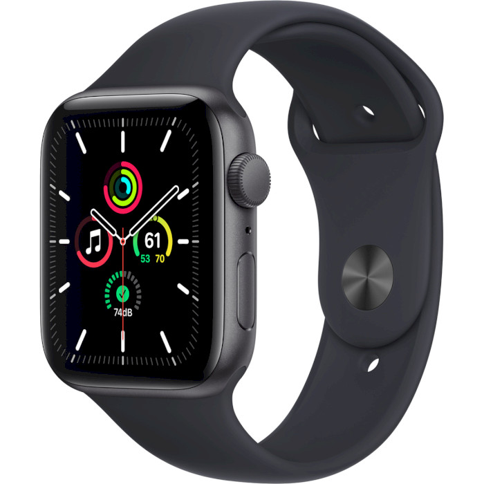 Смарт-часы APPLE Watch SE GPS 44mm Space Gray Aluminum Case with Midnight Sport Band (MKQ63UL/A)