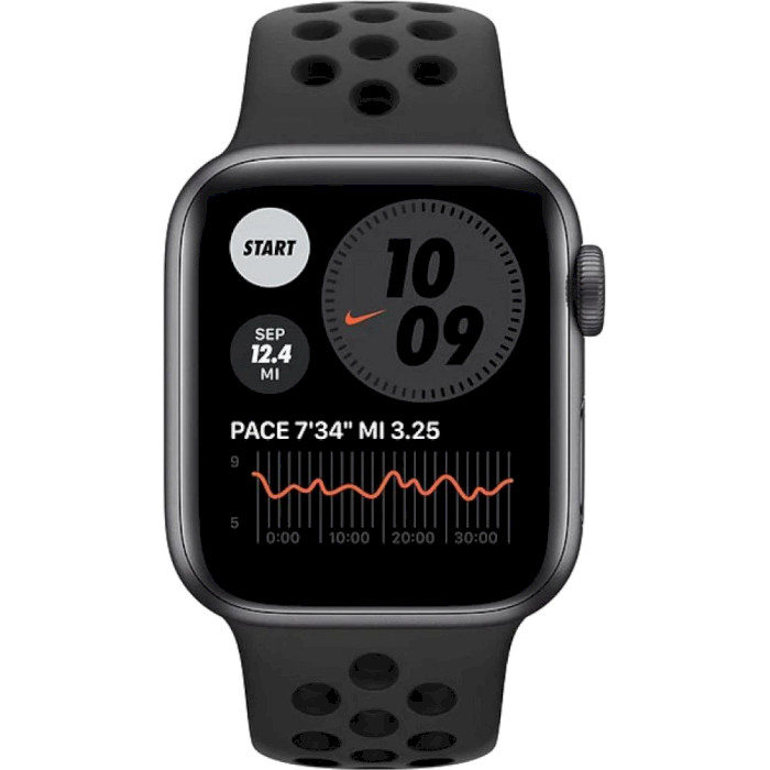 Смарт-годинник APPLE Watch SE Nike GPS 44mm Space Gray Aluminum Case with Anthracite/Black Nike Sport Band (MKQ83UL/A)