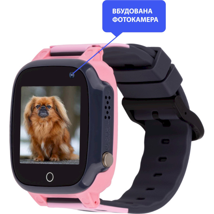 Детские смарт-часы AMIGO GO008 Milky GPS Wi-Fi Pink