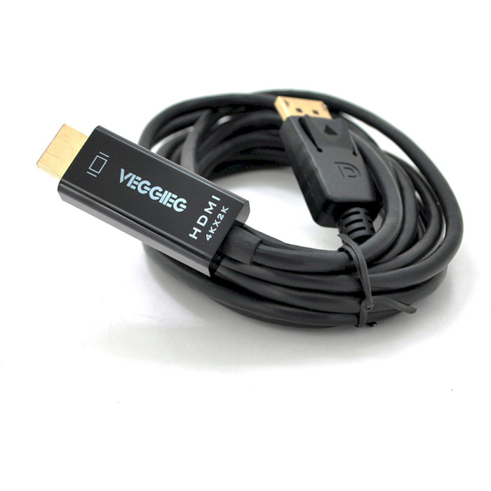 Кабель VEGGIEG DisplayPort - HDMI 3м Black (YT-C-DH-403)