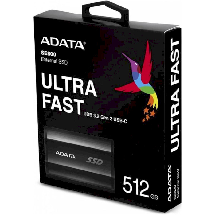 Портативний SSD диск ADATA SE800 512GB USB3.2 Gen1 Black (ASE800-512GU32G2-CBK)