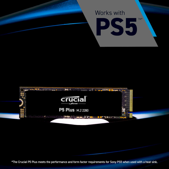 SSD диск CRUCIAL P5 Plus 500GB M.2 NVMe (CT500P5PSSD8)