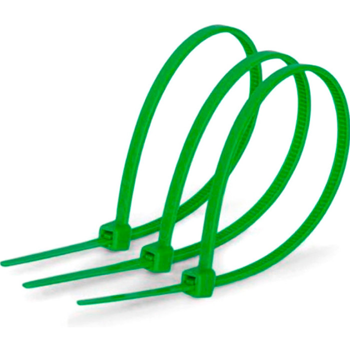 Стяжка кабельна VOLTRONIC 150x2.5мм зелена 1000шт