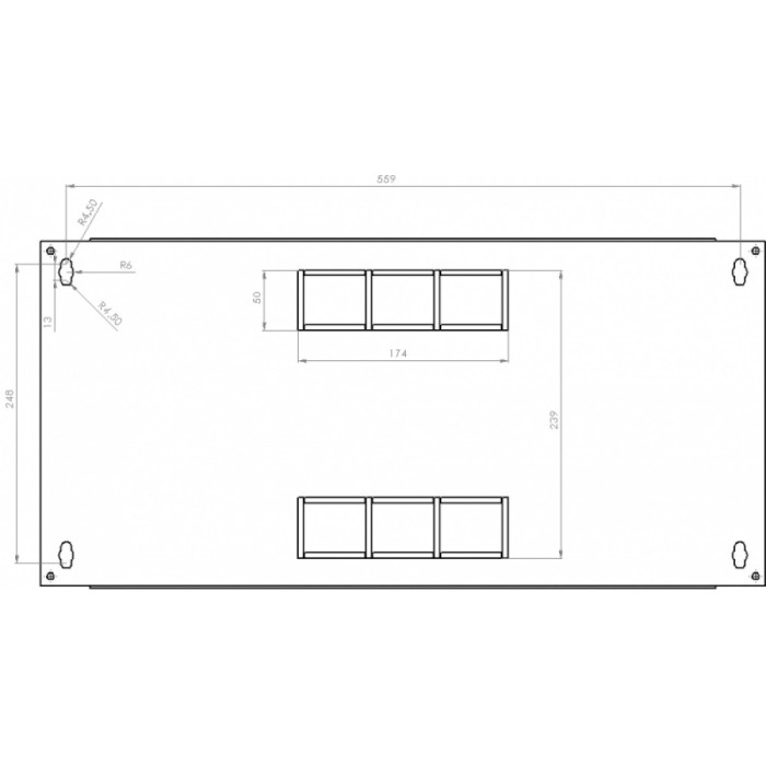 Підлогова шафа 19" CMS UA-MGSWA635B (6U, 602x350мм, RAL9005)