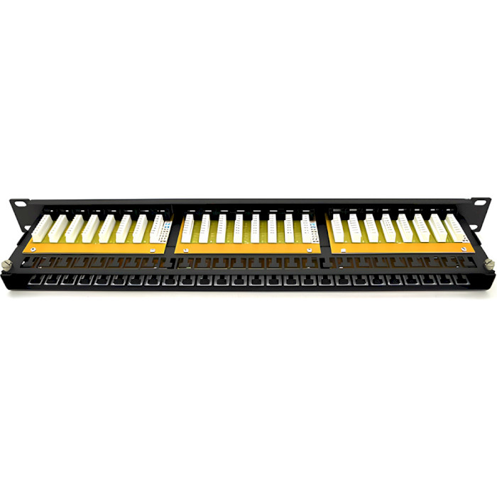 Патч-панель MERLION 1U 19" 48-port UTP Cat.6 (ML-2264-CAT.6)