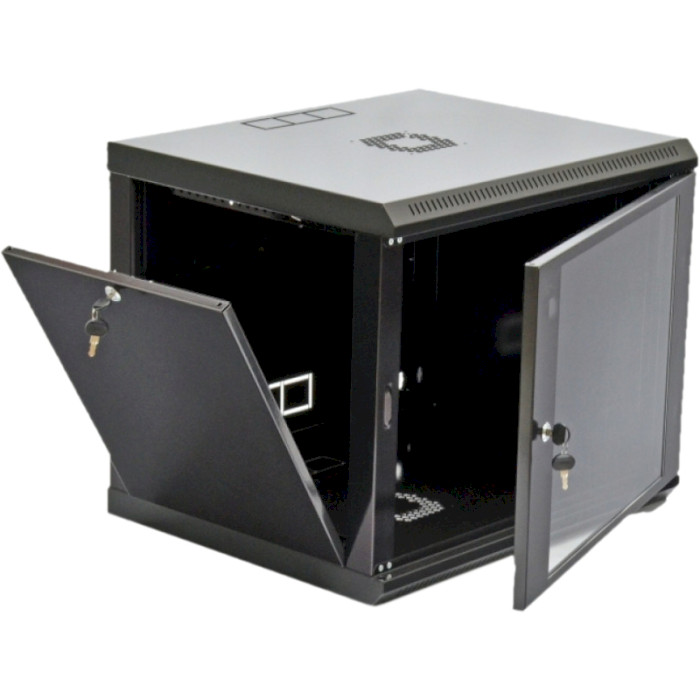 Настінна шафа 19" CMS UA-MGSWL95B (9U, 602x500мм, RAL9005)