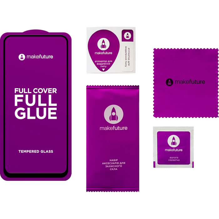 Захисне скло MAKE Full Cover Full Glue для Redmi Note 8 2021 (MGF-XRN821)