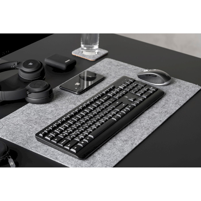 Клавіатура бездротова 2E KS220 Black (2E-KS220WB)