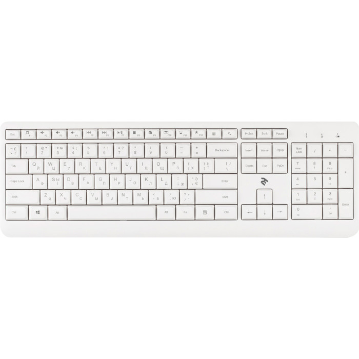 Клавіатура бездротова 2E KS220 White (2E-KS220WW)