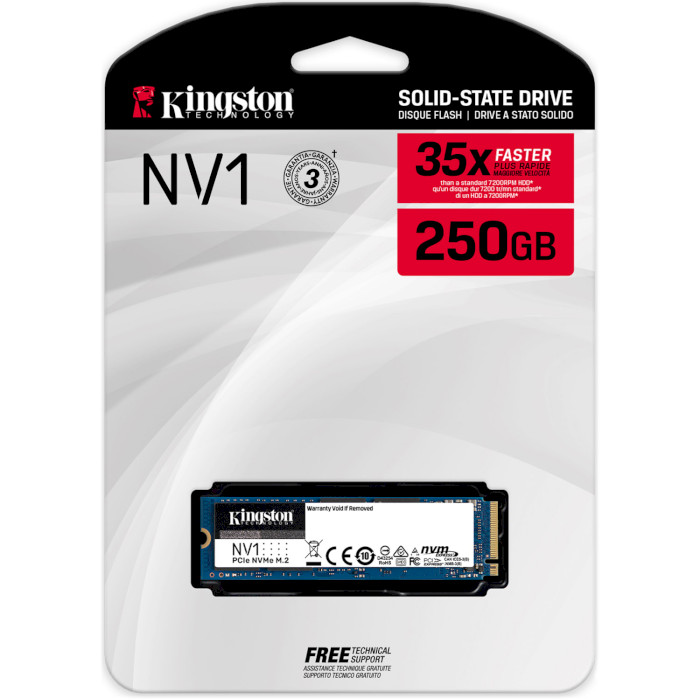 SSD диск KINGSTON NV1 250GB M.2 NVMe (SNVS/250G)