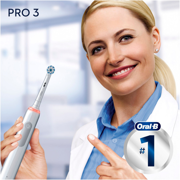 Электрическая зубная щётка BRAUN ORAL-B Pro 3 3500 D505.513.3X White (4210201395539)