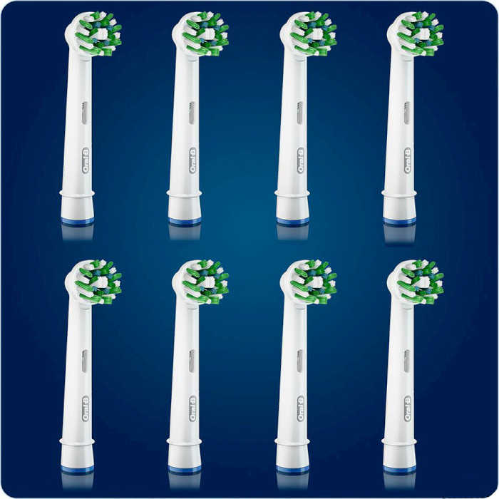 Насадка для зубной щётки BRAUN ORAL-B CrossAction EB50RB CleanMaximiser White 8шт (80348191)
