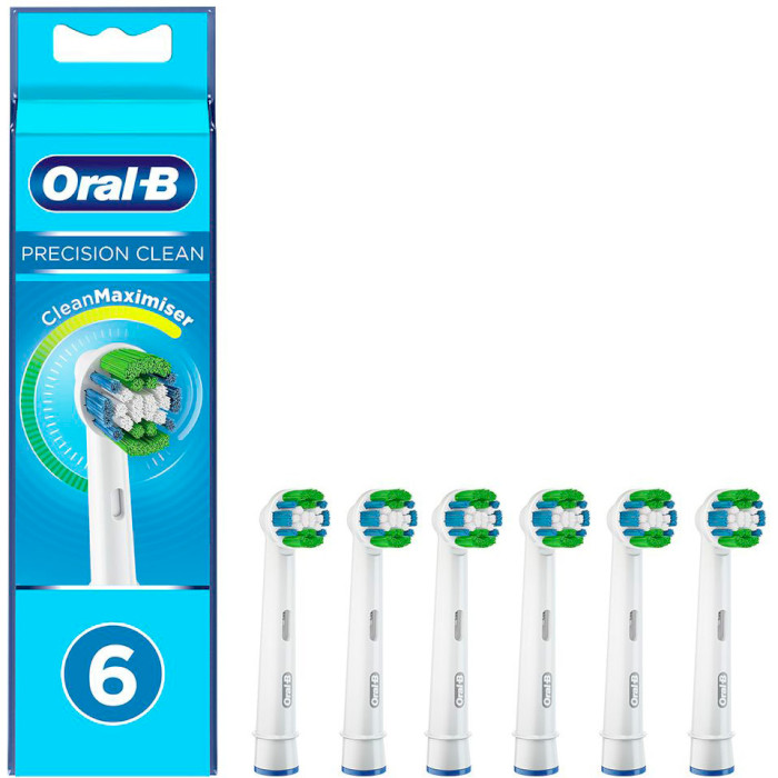 Насадка для зубной щётки BRAUN ORAL-B Precision Clean EB20RB CleanMaximiser 6шт (80351180)