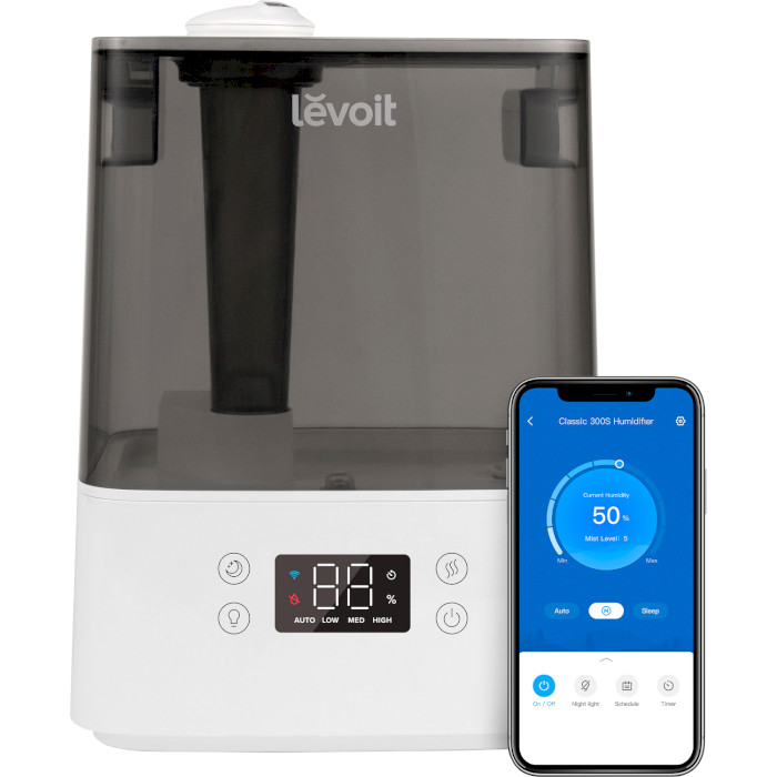 Зволожувач повітря LEVOIT Smart Ultrasonic Humidifier Classic 300S White (HEAPHULVSEU0034)