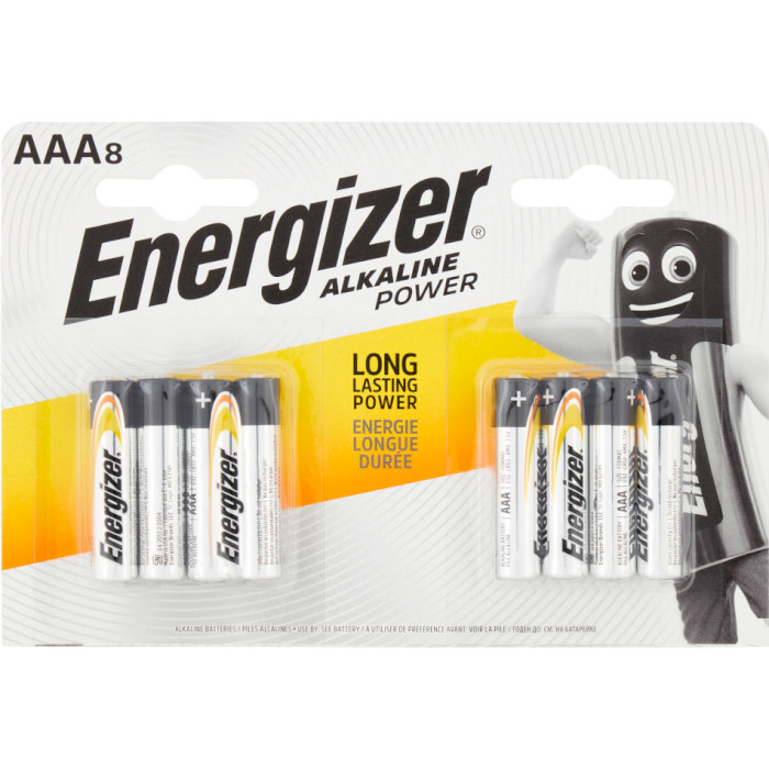 Батарейка ENERGIZER Alkaline Power AAA 8шт/уп (E300839200)