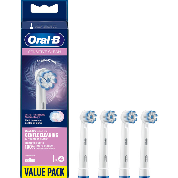 Насадка для зубної щітки BRAUN ORAL-B Sensitive Clean EB60 4шт (80339545)