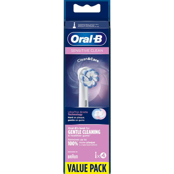 Насадка для зубної щітки BRAUN ORAL-B Sensitive Clean EB60 4шт