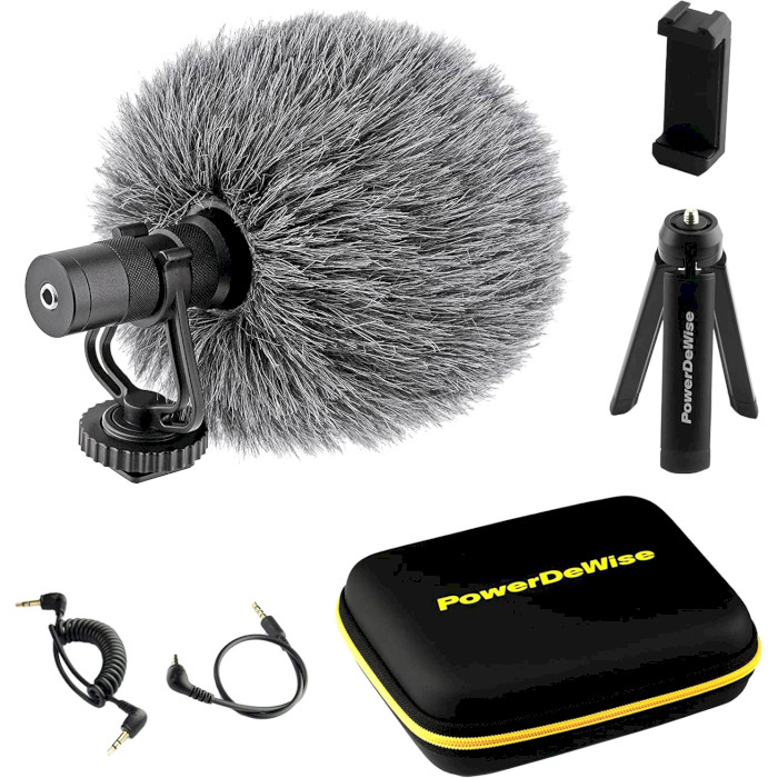Комплект для блогера POWERDEWISE Video Microphone Kit with Lightning Adapter