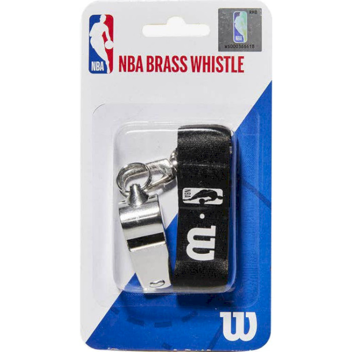 Свисток судейский WILSON NBA Brass Whistle with Lanyard (WTBA5000NBA)