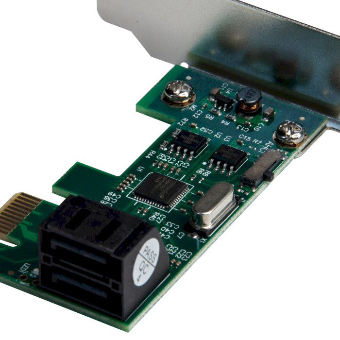 Контролер FRIME PCIe x1 to 2xSATA (ECF-PCIETOSATAIII003.LP)