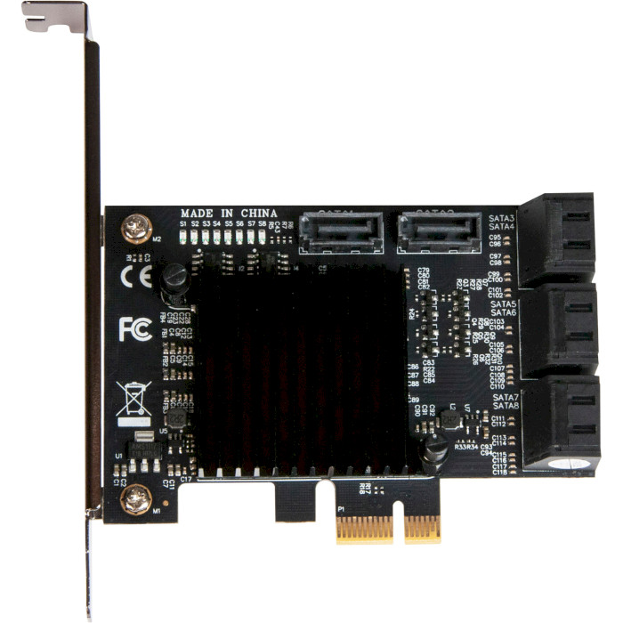 Контролер FRIME PCIe x1 to 8xSATA (ECF-PCIETO8SATAIII001)