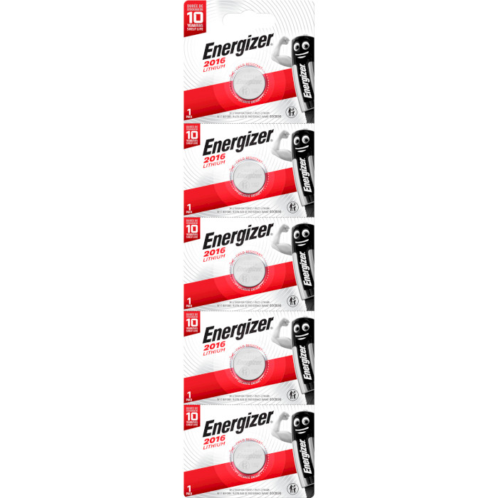 Батарейка ENERGIZER Lithium CR2016 5шт/уп (E302699600)