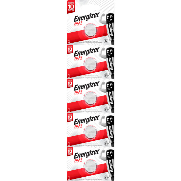 Батарейка ENERGIZER Lithium CR2032 5шт/уп (E302699800)