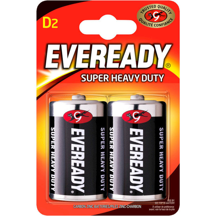 Батарейка EVEREADY Super Heavy Duty D 2шт/уп