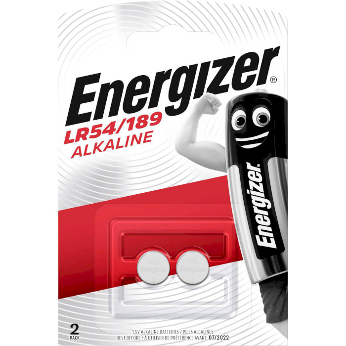 Батарейка ENERGIZER Alkaline LR54 80mAh 2шт/уп (639320)