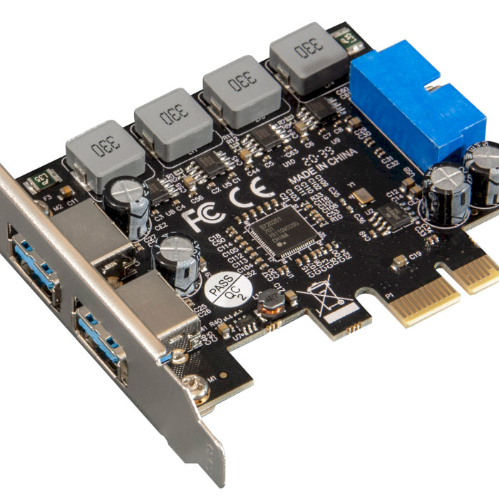 Контролер FRIME PCIe x1 to USB3.0 (ECF-PCIETOUSB006.LP)