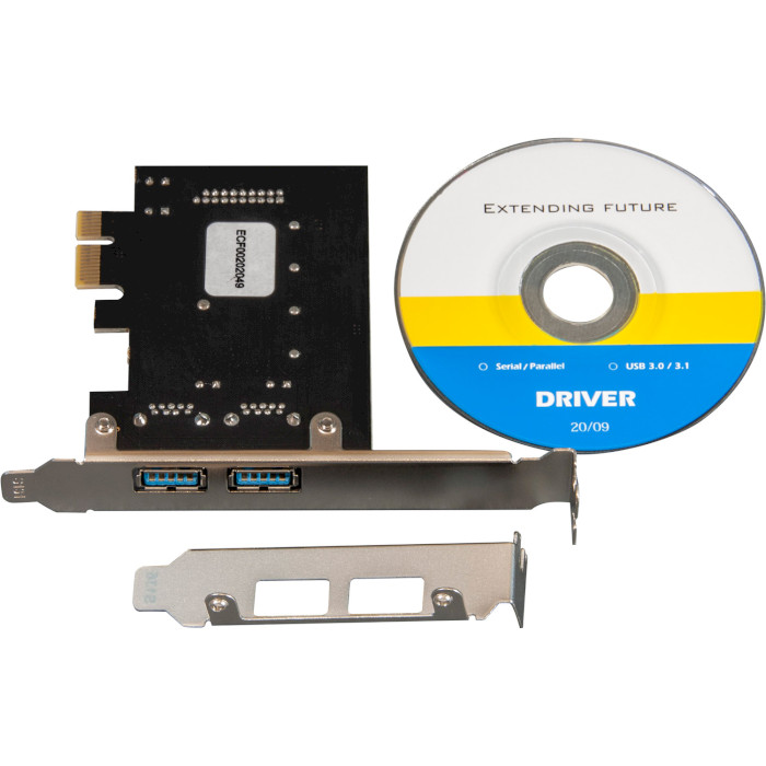 Контролер FRIME PCIe x1 to USB3.0 (ECF-PCIETOUSB006.LP)